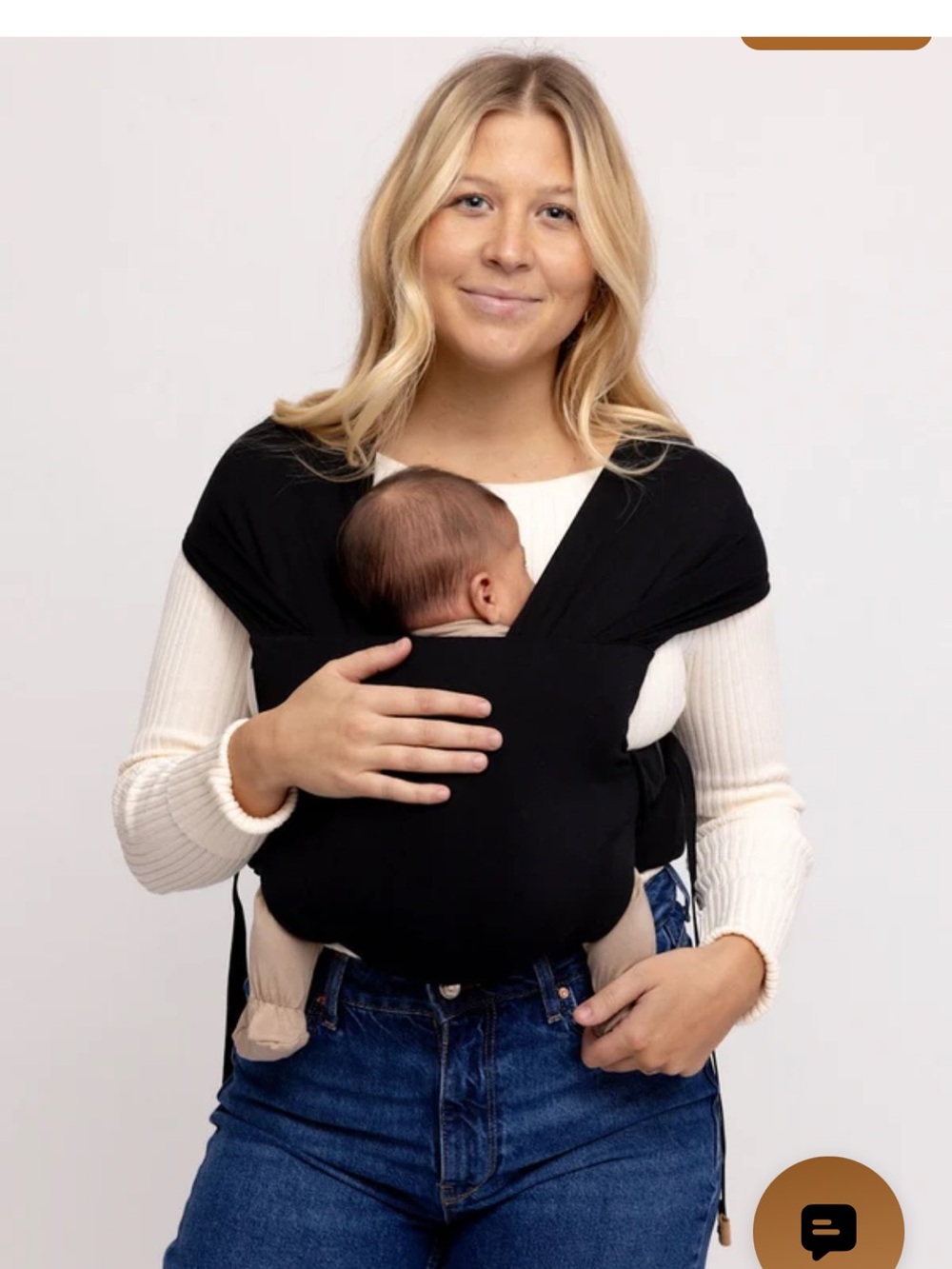 Wild Bird Aerial Newborn Buckle Wrap Black